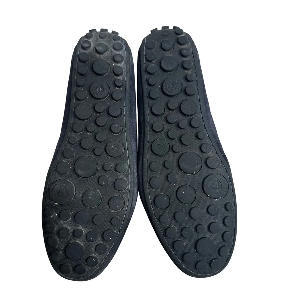 BORN Suede Driving Mocs Women's Size 9.5 Navy Blue‎ Penny Loafers Flats Finley